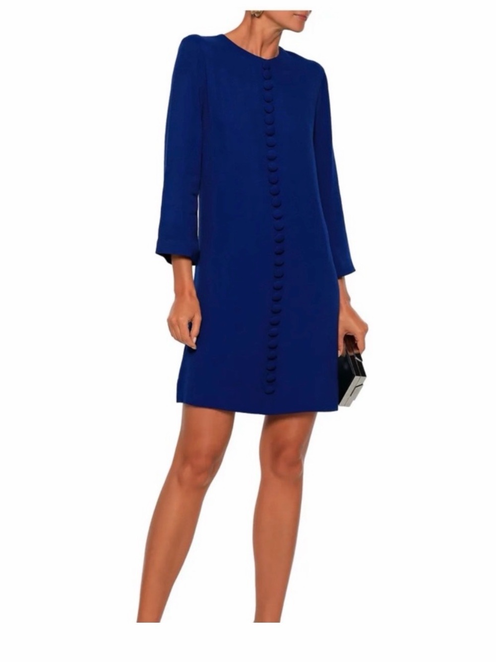NWT GOAT Houston Cobalt Blue Dress with buttons. Size 2